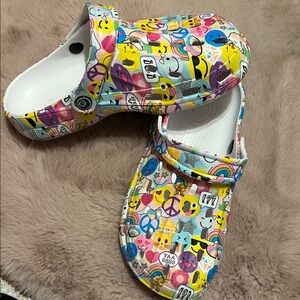 Colorful Emoji Kids Clogs